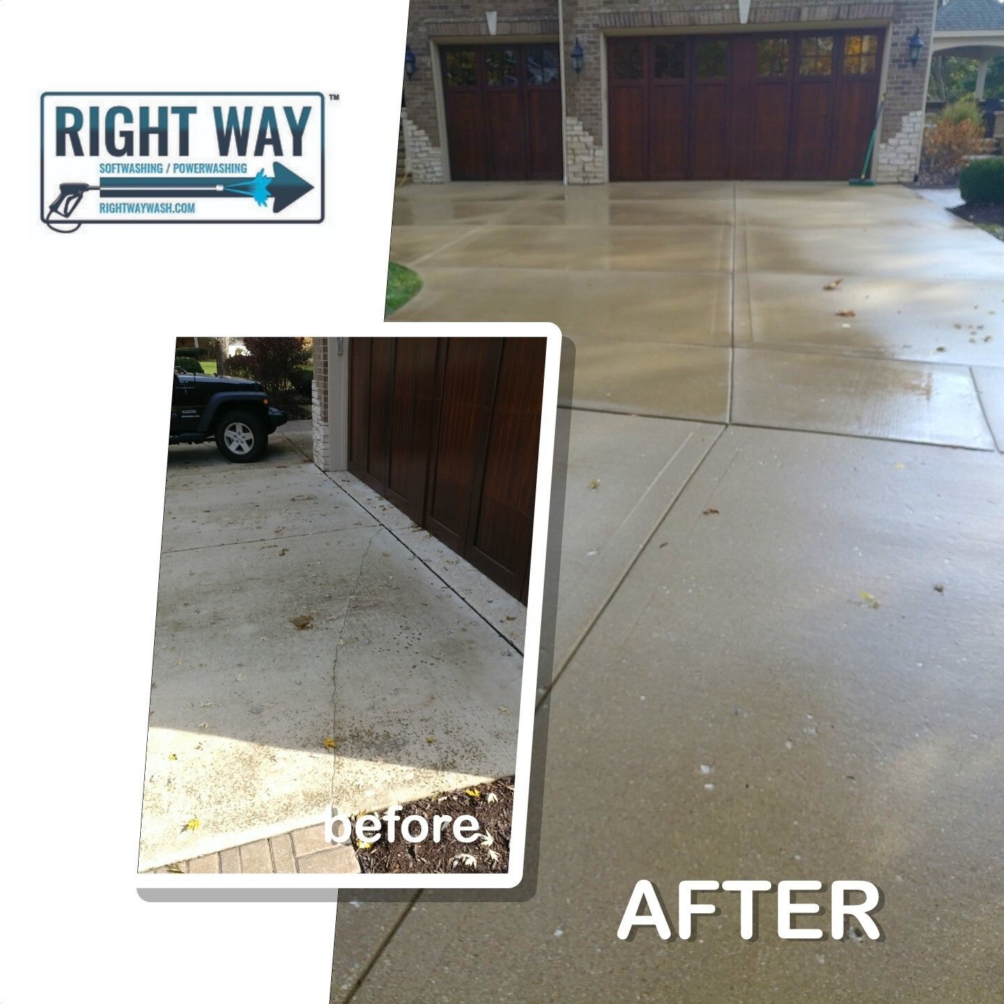 Power Washing Concrete